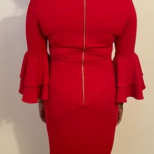 Red special occasion dress